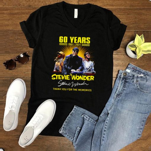 60 Years 1961 2021 Stevie Wonder Signature Thank You For The Memories T shirt