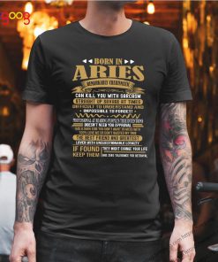 Born in Aries Facts T-Shirt for mens and womens T-Shirt