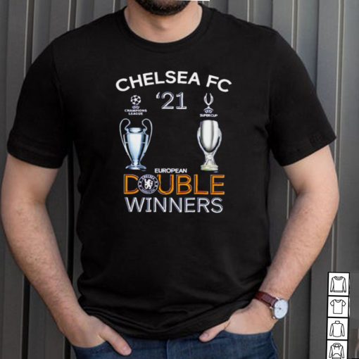 Chelsea FC UEFA 2021 double winners shirt