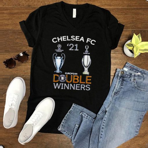 Chelsea FC UEFA 2021 double winners shirt