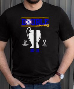 Chelsea UEFA 2021 double winners shirt
