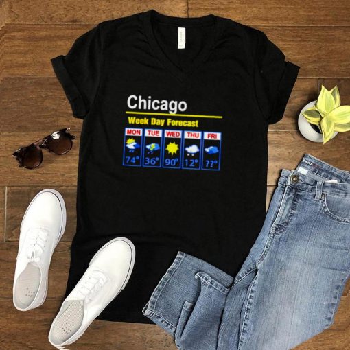 Chicago weather week day forecast shirt