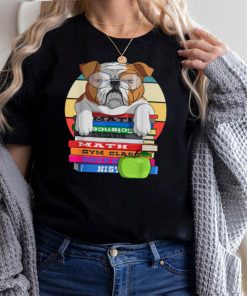 English Bulldog Back To School Book Worm Dog shirt