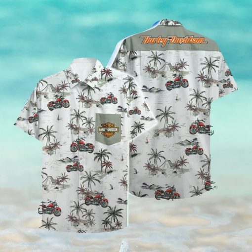 Harley Davidson Hawaii Hawaiian Shirt Fashion Tourism For Men