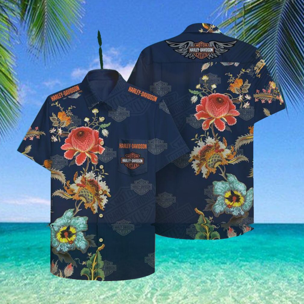 Harley Davidson Hawaii Hawaiian Shirt Fashion Tourism