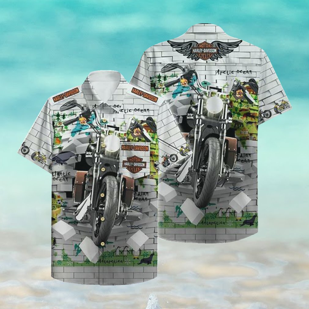 Harley Davidson Hawaii Hawaiian Shirt Fashion