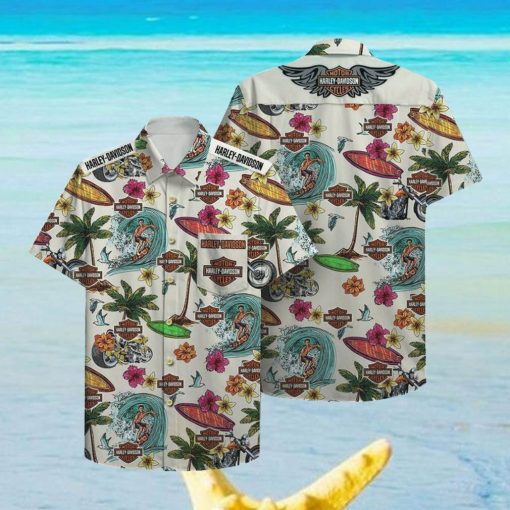 Harley Davidson Hawaii Hawaiian Shirt