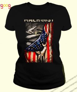 Machinist Tools Behinds American flag shirt