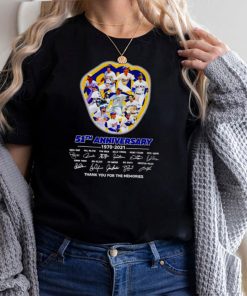 Milwaukee Brewers 51th Anniversary 1970 2021 Signatures Thank You For The Memories Signatures Shirt