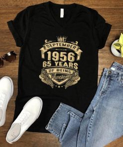 September 1956 65 Years Of Being Awesome Limited Edition T Shirt