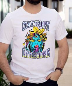 Stay Trippy Little Hippie Mushrooms Melting Face Third Eye T shirt