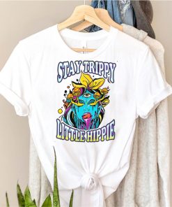 Stay Trippy Little Hippie Mushrooms Melting Face Third Eye T shirt