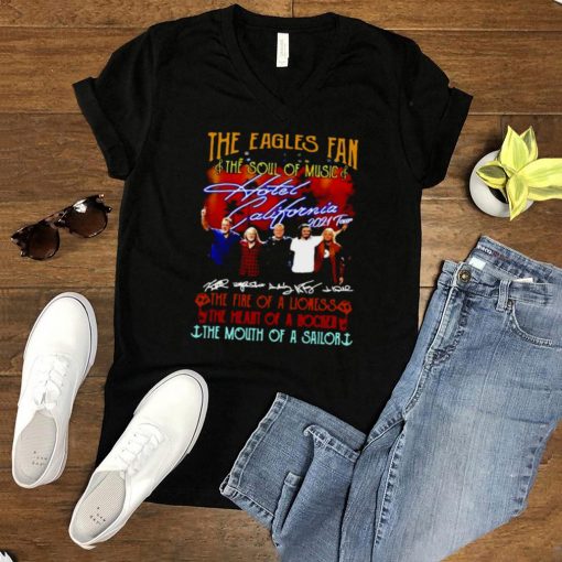 The Eagles Fan The Soul Of Music Hotel California 2021 Tour Signatures T shirt