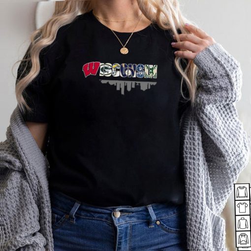 Wisconsin City Wisconsin Badgers Marquette Golden Eagles Milwaukee Brewers Milwaukee Admirals Milwaukee Bucks Shirt