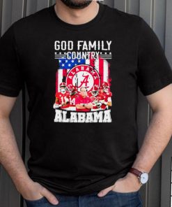 god family country alabama football american flag shirt
