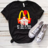 pennywise my job is real my smile is fake mc donald logo shirt