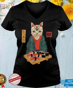 Funny Cute Cat Sushi Bar T Shirt