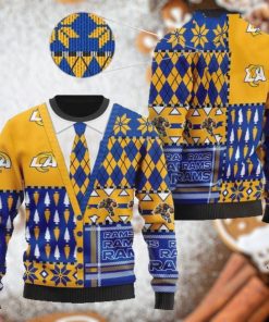Los Angeles Rams NFL American Football Team Cardigan Style 3D Men And Women Ugly Sweater Shirt For Sport Lovers On Christmas Days2