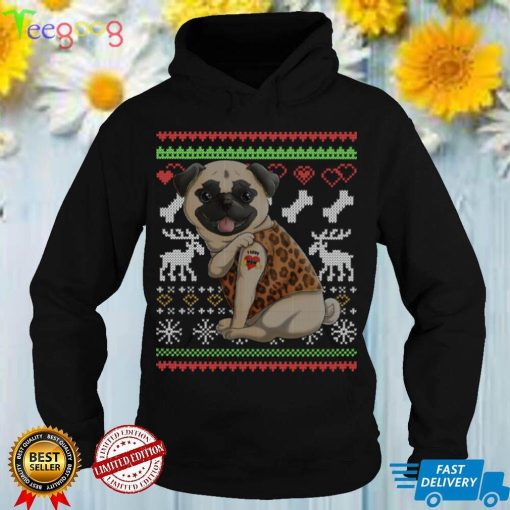 Pug Dog Santa Claus Ugly Christmas Pattern X Mas Long Sleeve T Shirt