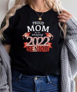 Womens Proud Mom of a 2022 Senior I School Color Red Party Decor T Shirt