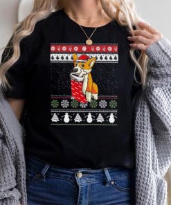 Corgi Dog Stockings Ugly Christmas Dog Lover Corgi Shirt