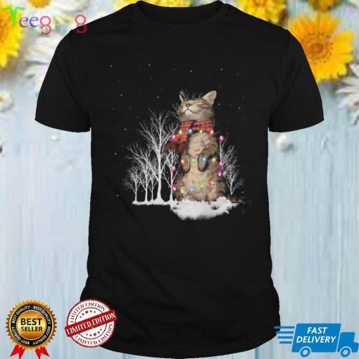 Cute Cat with Christmas Shirt
