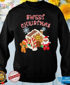 Cute Sweet Christmas With Gingerbread And Cookie Shirt