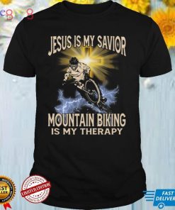 Jesus is my savior Mtb Is my therapy back Classic T Shirt