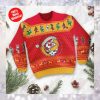Kansas City Chiefs Grateful Dead SKull And Bears Custom Name Ugly Sweater NFL Football Christmas Shirt