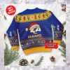 Los Angeles Rams Grateful Dead SKull And Bears Custom Name Ugly Sweater NFL Football Christmas Shirt
