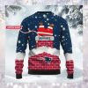 New England Patriots NFL Football Team Logo Symbol Santa Claus Custom Name Personalized 3D Ugly Christmas Sweater Shirt For Men And Women On Xmas Days