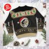 New Orleans Saints Grateful Dead SKull And Bears Custom Name Ugly Sweater NFL Football Christmas Shirt