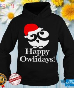 Official Happy Owlidays Christmas shirt hoodie, Sweater