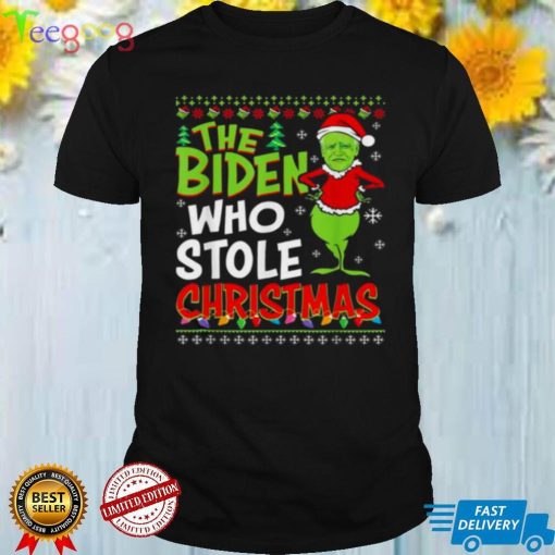 Official The Biden Who Stole Christmas Ugly shirt hoodie, Sweater