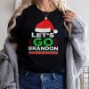 Santa Hat Xmas let’s go brandon Merry Christmas shirt