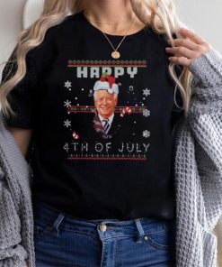 Santa Joe Biden happy 4th Of July Ugly Christmas shirt