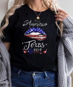 Sexy Lip All American Texas Girl Shirt Texas US Flag T Shirt