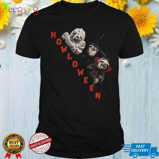 Sloth Custom Happy Halloween Shirt Sloth Graphic Tee Halloween Themed Shirt