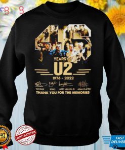 46 years of U2 1976 2022 thank you for the memories shirt