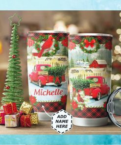 Christmas Truck Personalized Tumbler