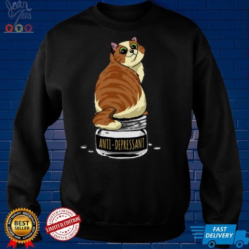 Fur Antidepressant Cat Cute Cat Lover Shirt hoodie