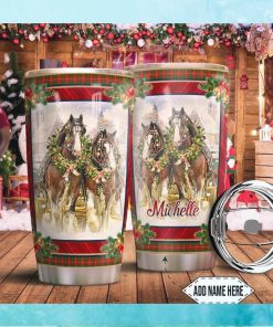 Horse Christmas Personalized Tumbler