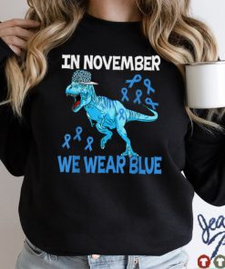 In November We Wear Blue Diabetes Awareness Toddler Kids T Shirt 1 tee