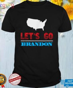 Lets Go Brandon with US stars and stripes T Shirt
