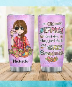 Old Hippie Personalized Tumbler