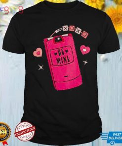 Pink Phone Be Mine XOXOs Happy Valentines Day Shirt