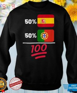 Portuguese Plus Spaniard Mix Flag Heritage Shirt