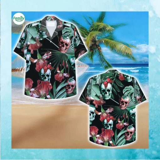 Skull, Animal and Palm tree Hawaiian Shirt