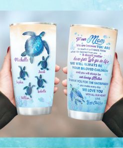 Turtle To My Mom Personalized Tumbler
