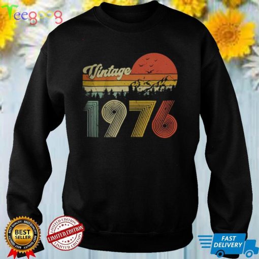 Vintage 1976 Retro 46th Birthday Party T Shirt